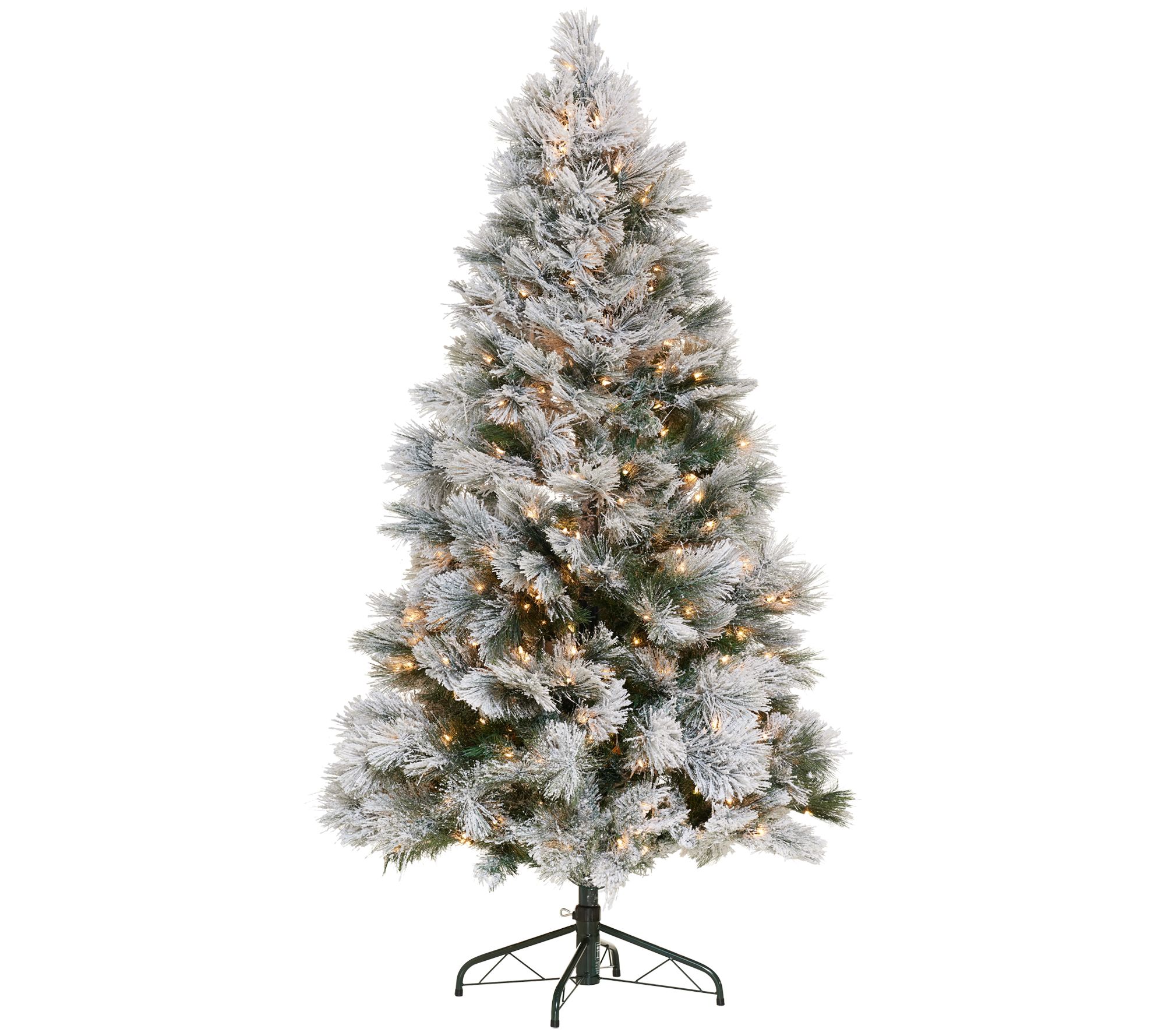 As Is Bethlehem Lights 6 5 Incandescent Flocked Tree Qvc Com