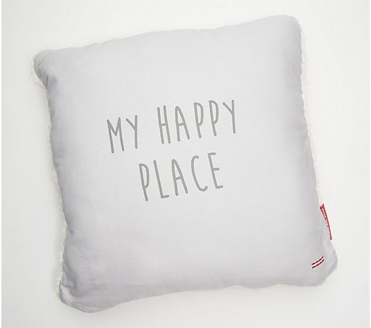 Peace Love World 20" x 20" Cable Knit Pillow