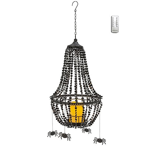 18.5-in H Chandelier w/ Spiders, Candle & Remote by Gerson Co