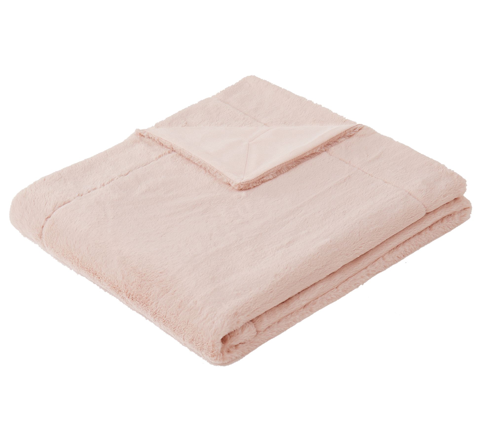 Vince Camuto Soft Faux Rabbit Fur 60x70 Throw i n Gift Box