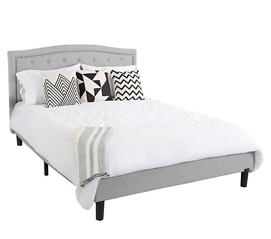 Mandy Tufted Upholstered Bed Queen By, Tufted Upholstered Headboard Queen