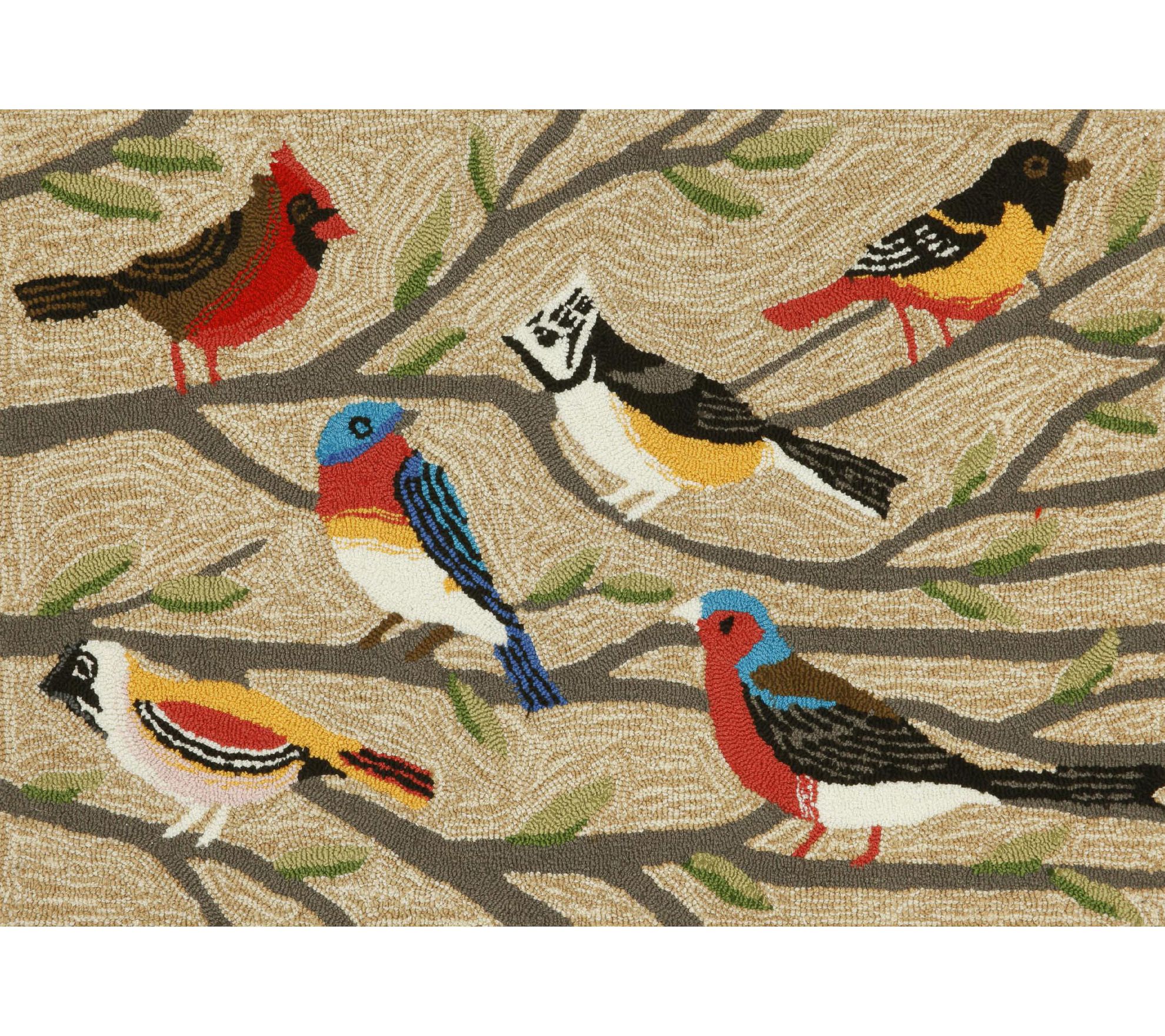 Liora Manne Front Porch Birds In-Out Rug Multi20" x 30"