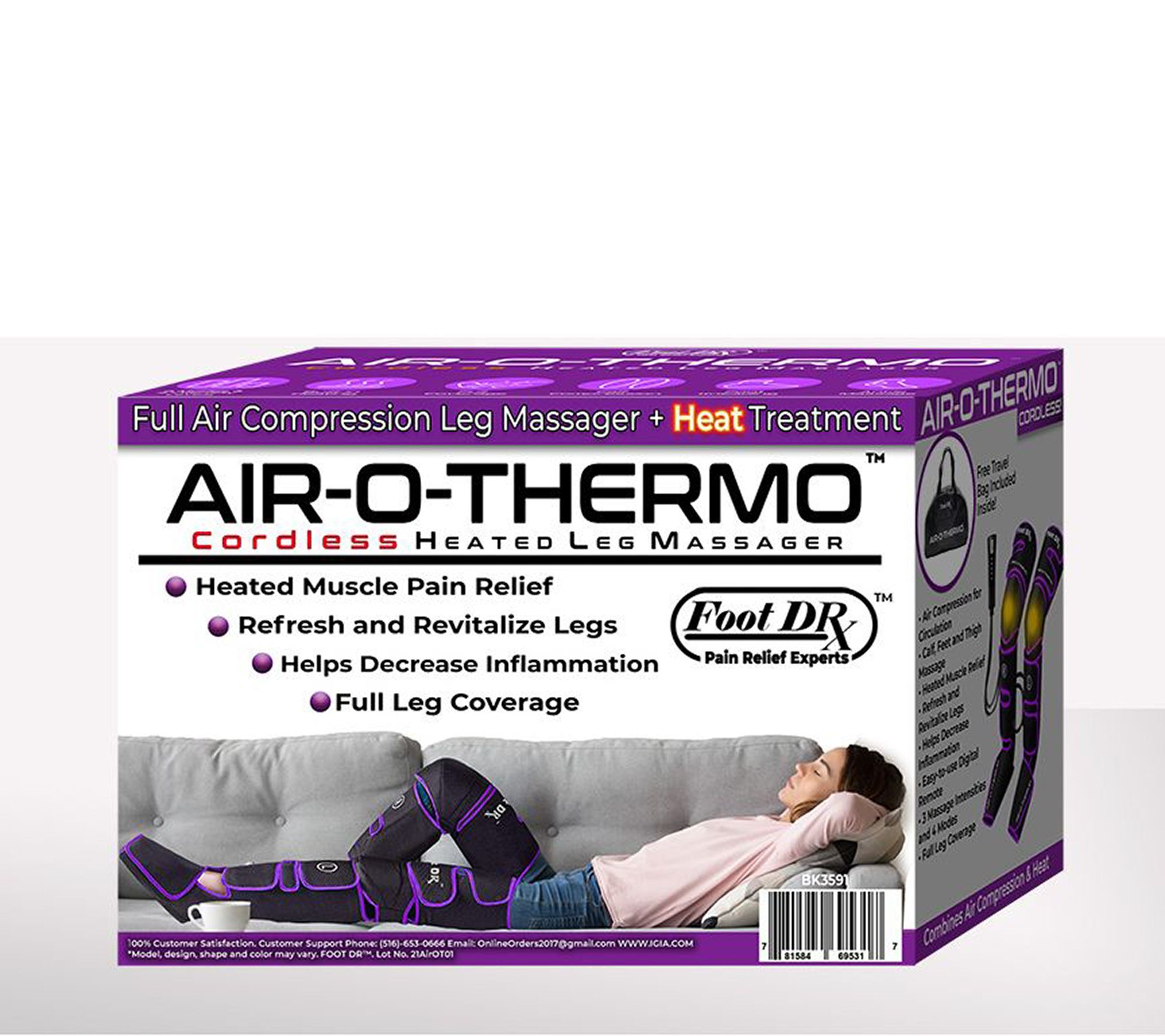 Air O Thermo Full Leg Air Compression Cordlessby Foot Dr