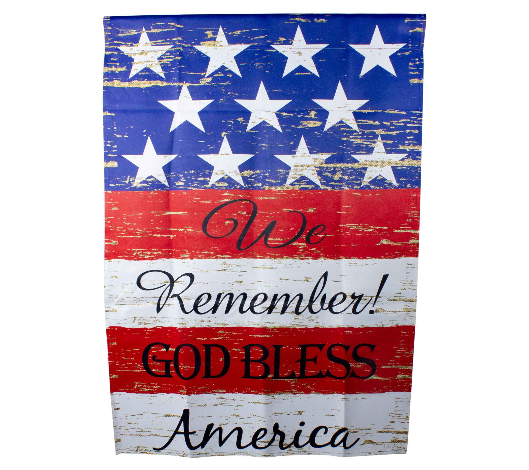 Northlight We Remember! Patriotic American Flag 28" x 40"