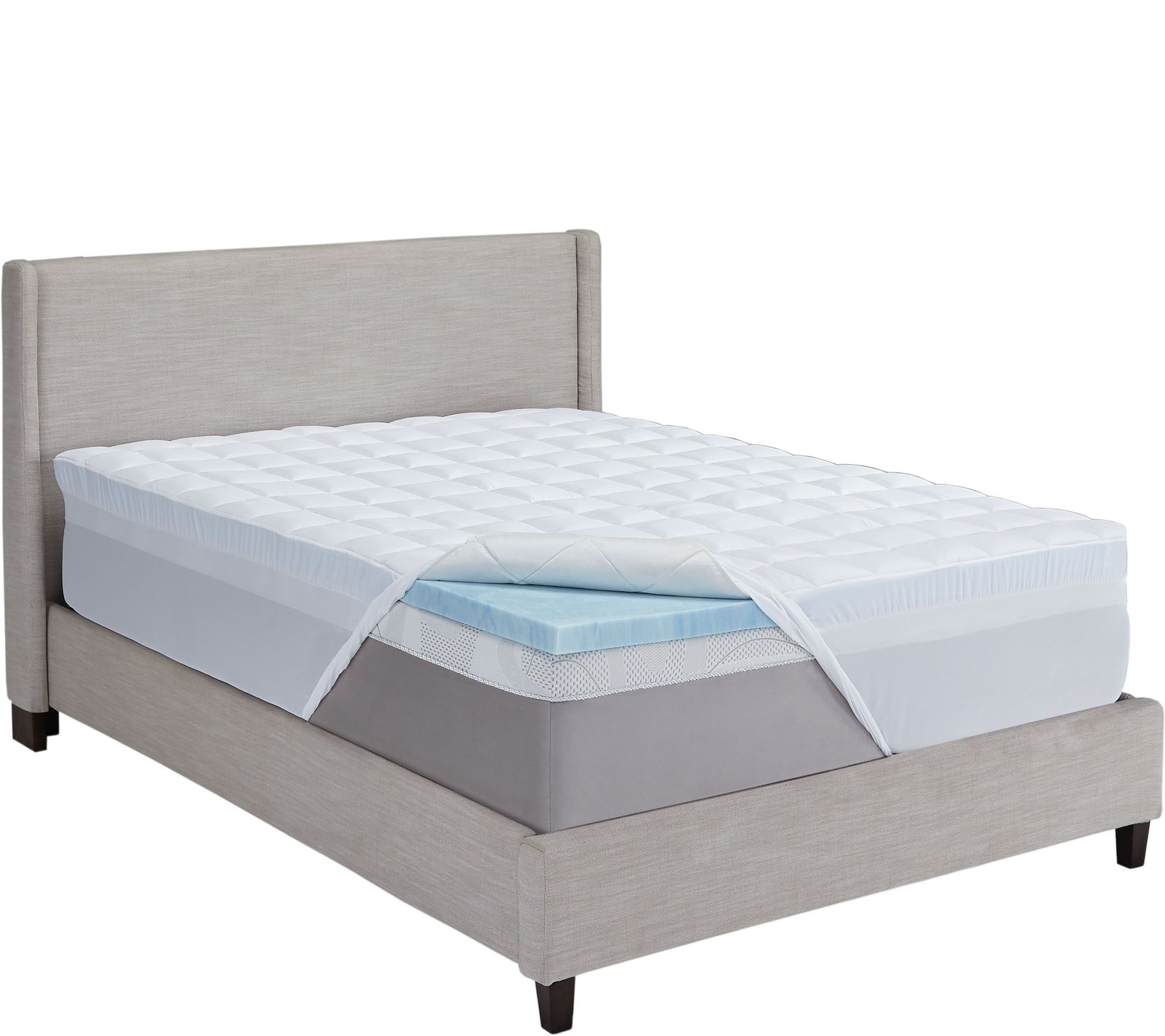ComforPedic by Beautyrest Gel Mem. Foam/Fiber 5.5" KG Topper