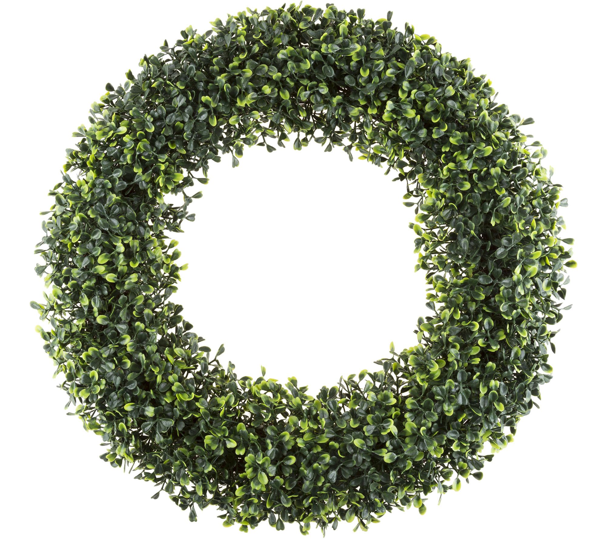 19-1/2" Boxwood Round Wreath by Pure Garden