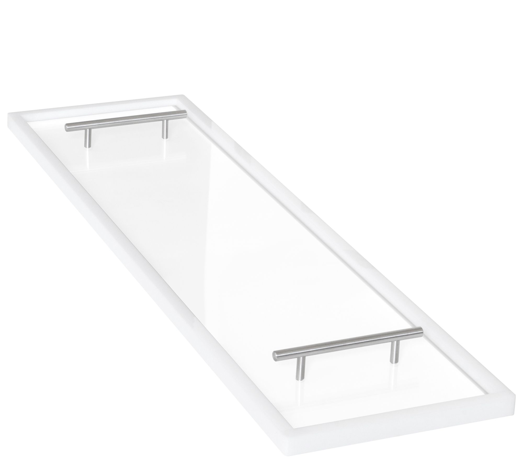 Clear Acrylic Bathtub Caddy Tray with Handles