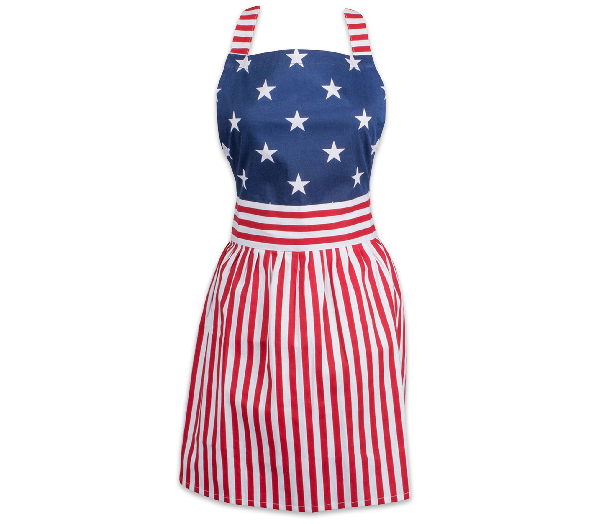 Design Imports Red & Blue Stars & Stripes Women Skirt Apron One-Size
