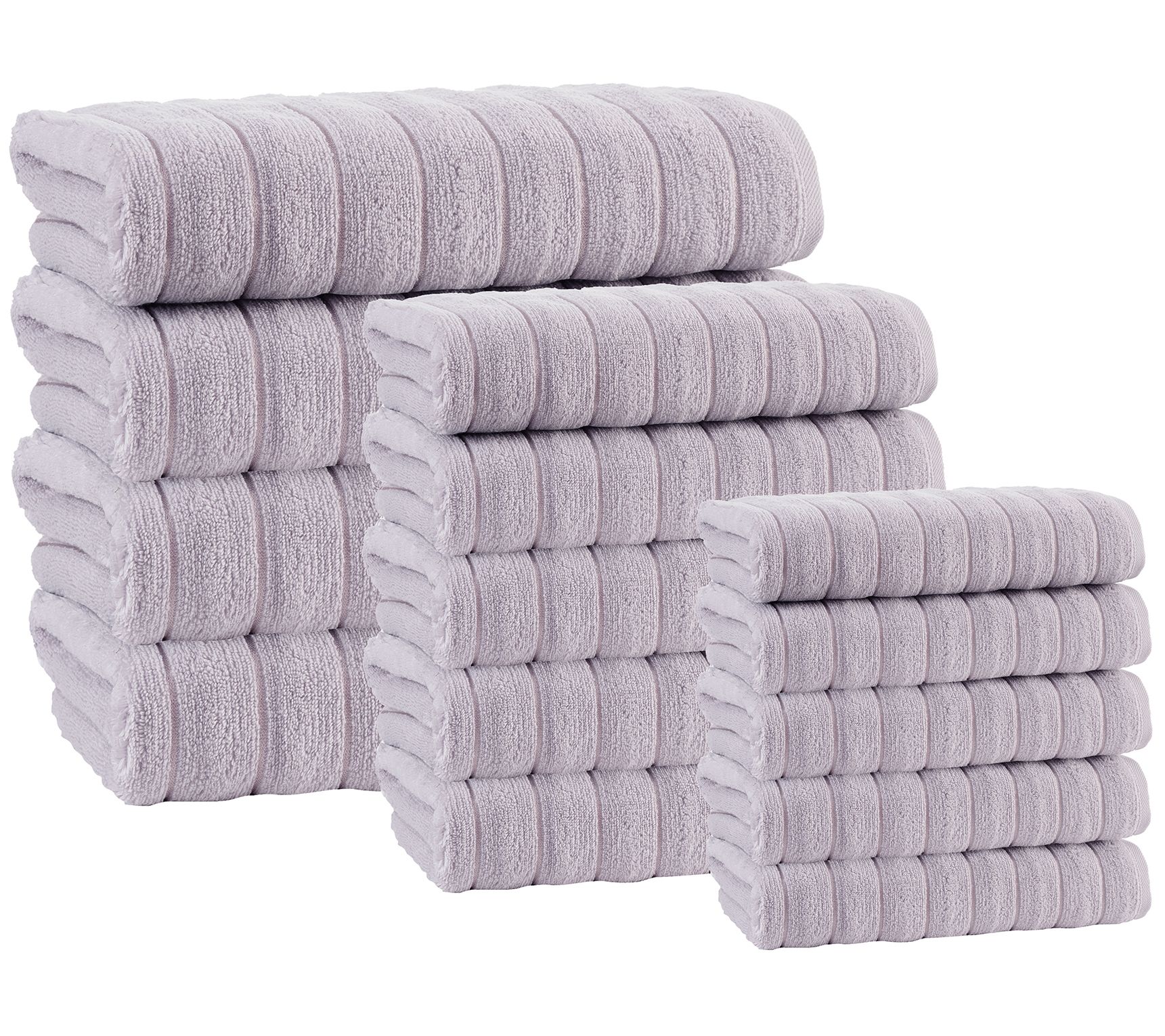 Vague Turkish Cotton 16-Piece Towel Set