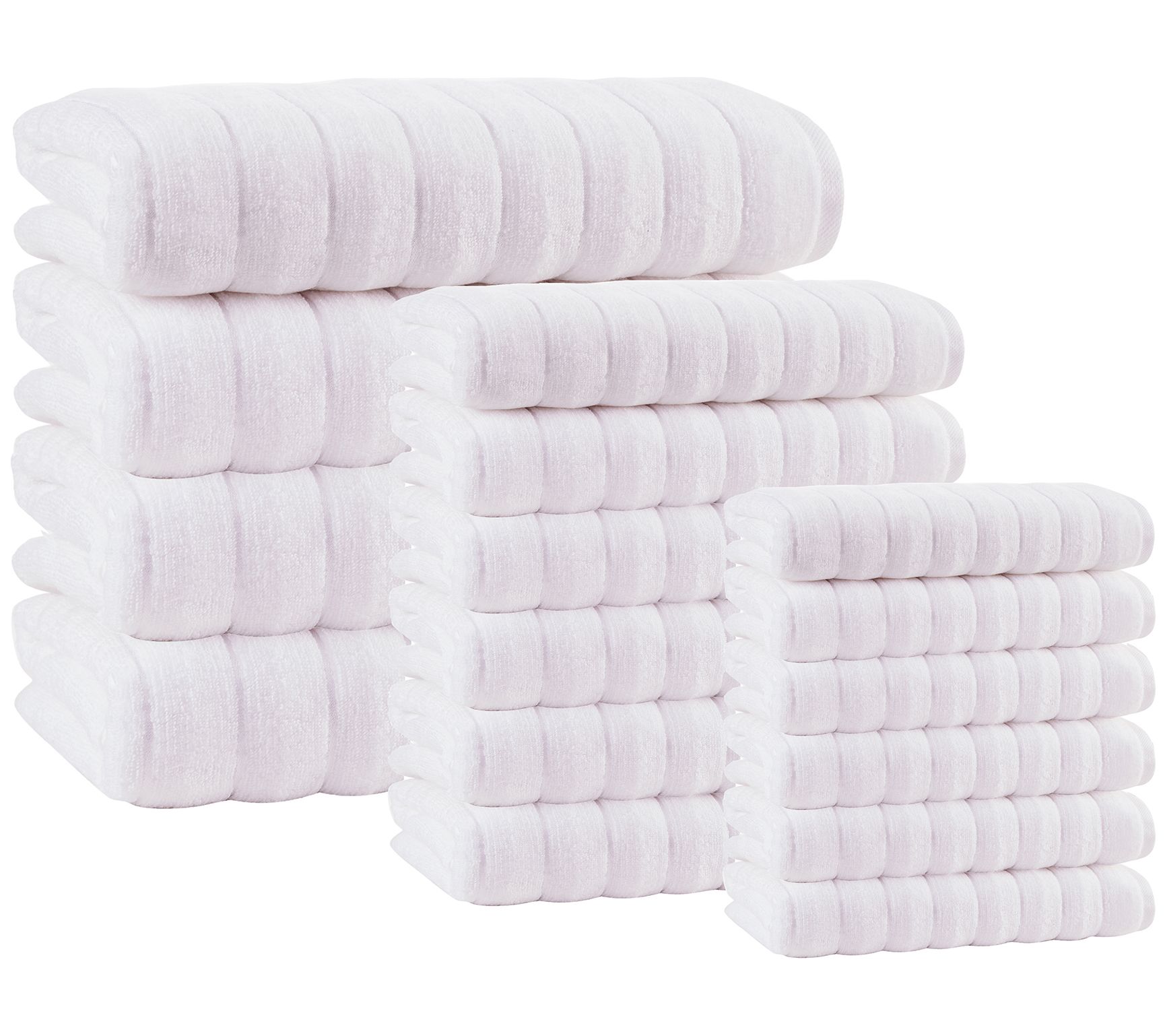 Vague Turkish Cotton 16-Piece Towel Set