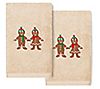 Linum Home Textiles Christmas Gingerbread 2-Piece Hand Towels