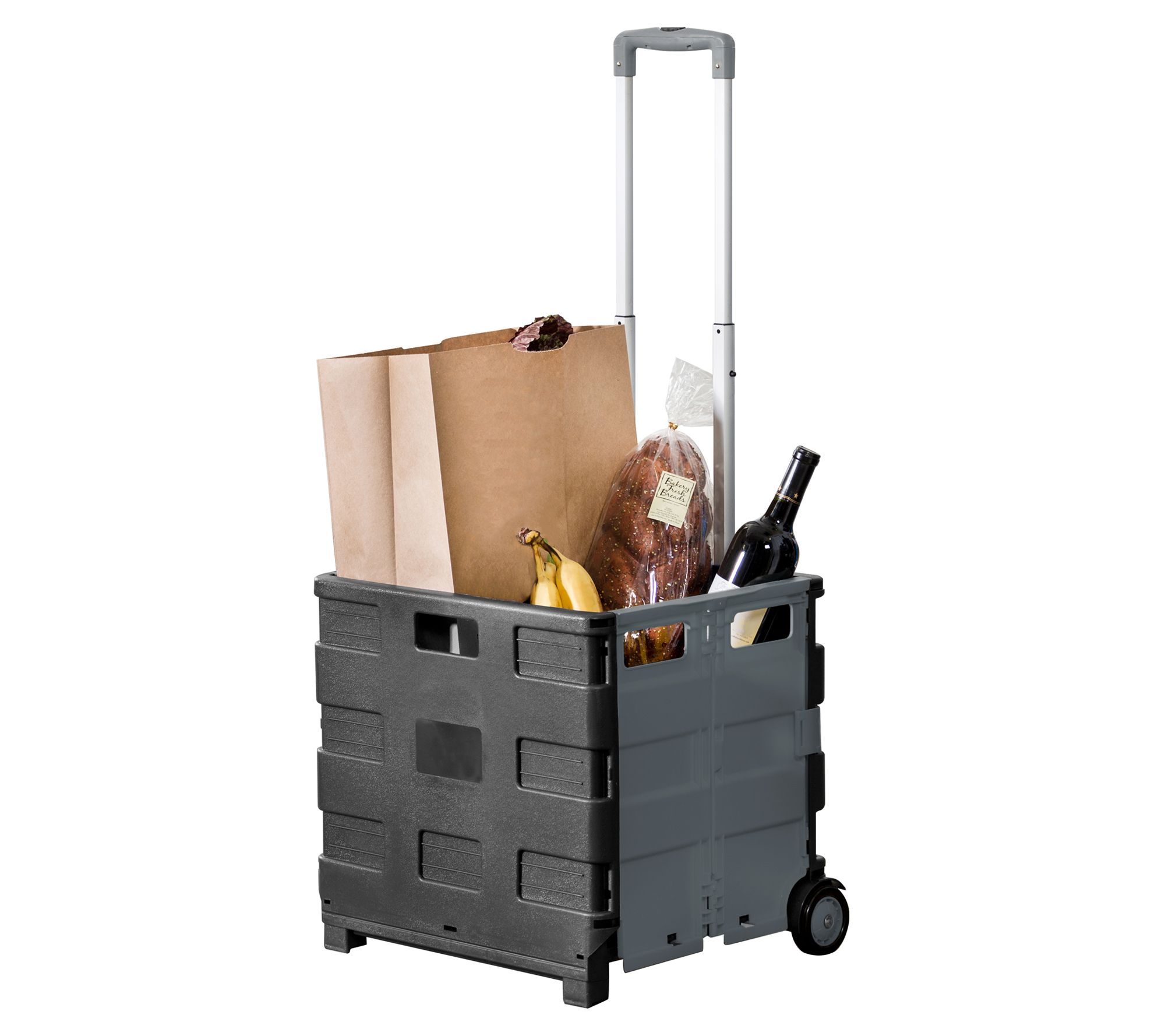 HoneyCanDo FoldUp Rolling Storage Cart WithHandle