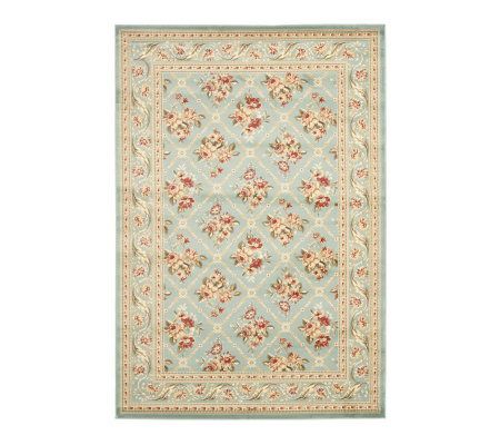 Lyndhurst Floral Lattice Power Loomed 4' x 6' Rug