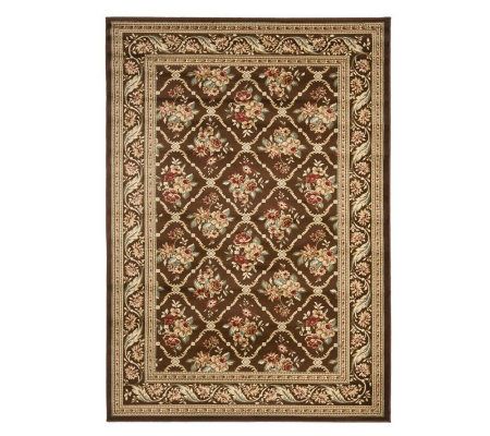 Lyndhurst Floral Lattice Power Loomed 4' x 6' Rug