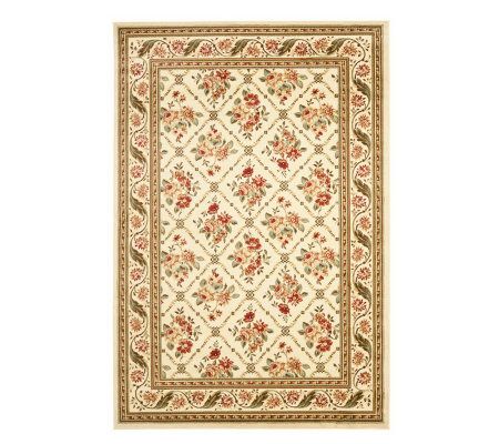 Lyndhurst Floral Lattice Power Loomed 4' x 6' Rug