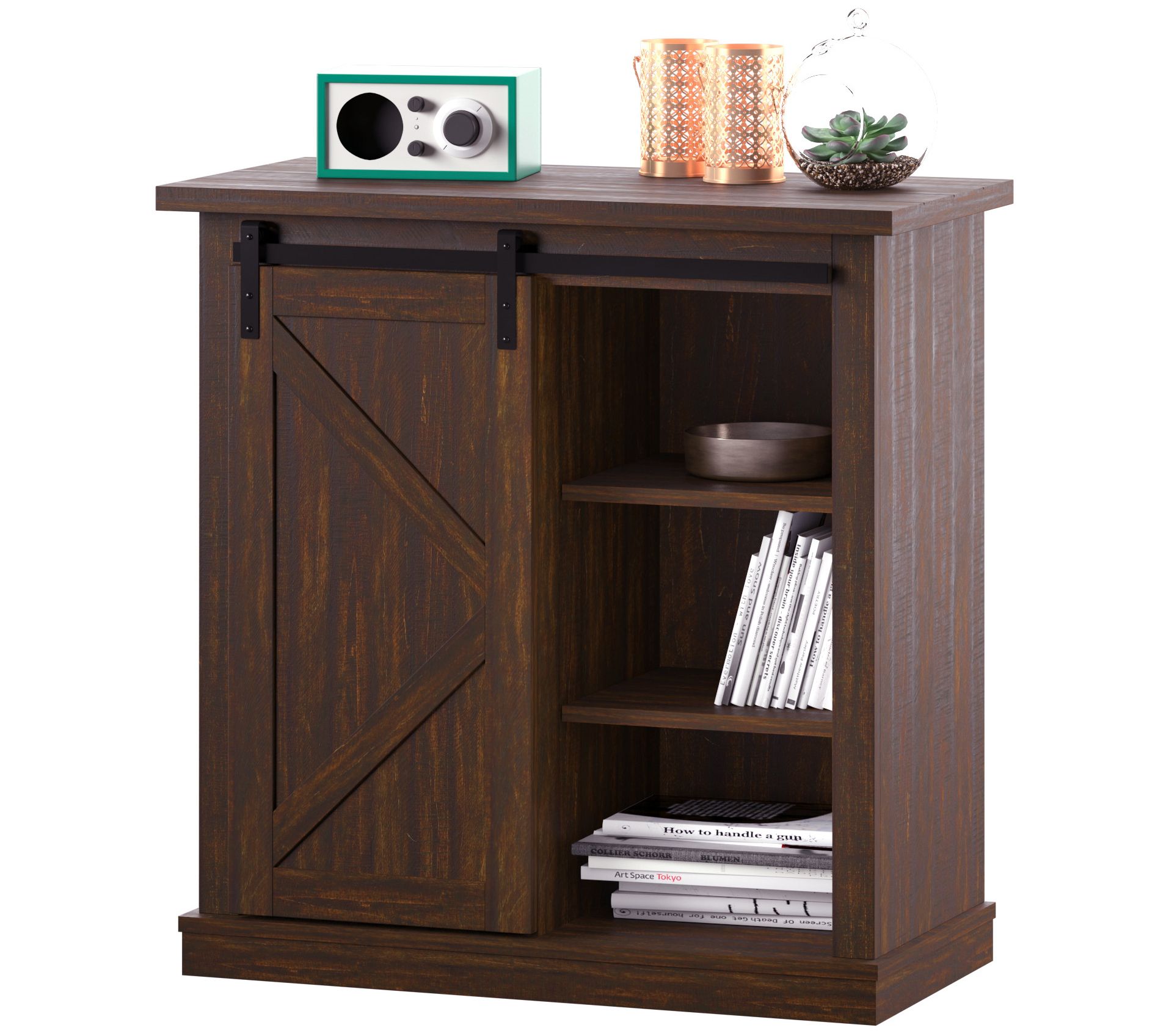 Twin Star Home Adjustable Sliding Barn Door Accent