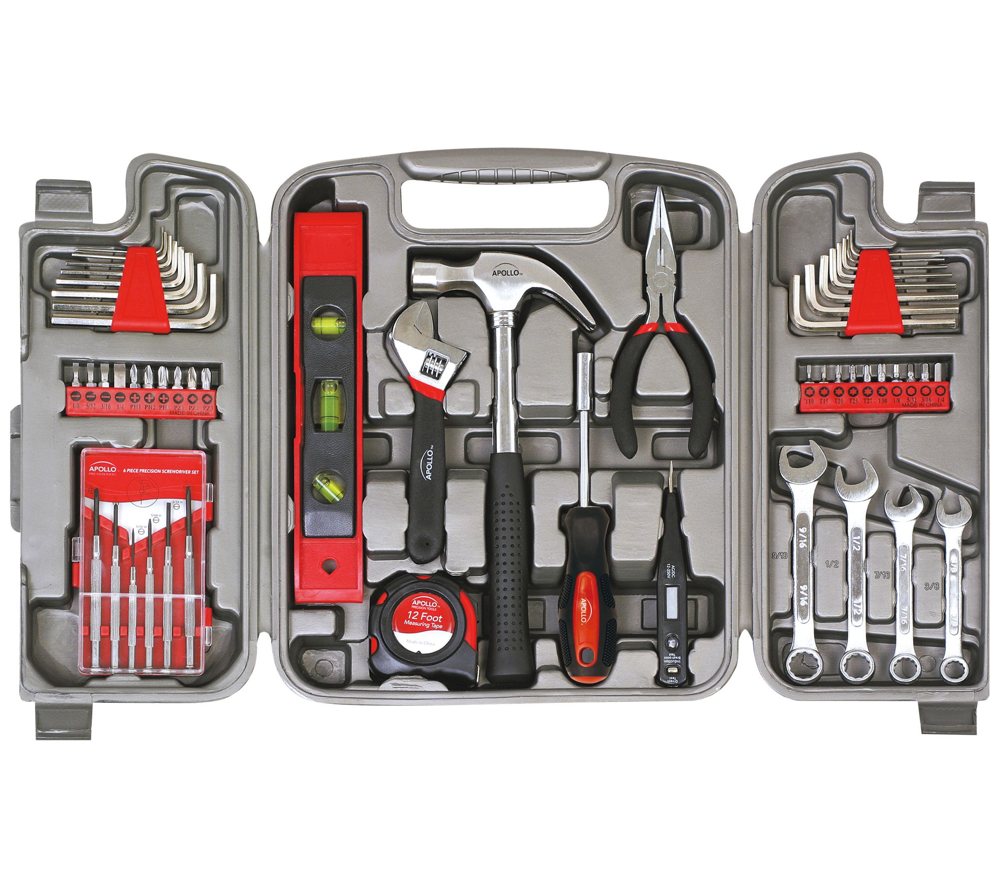 Complete Household tool Kit in case 144 pieces with 4.8V Cordless