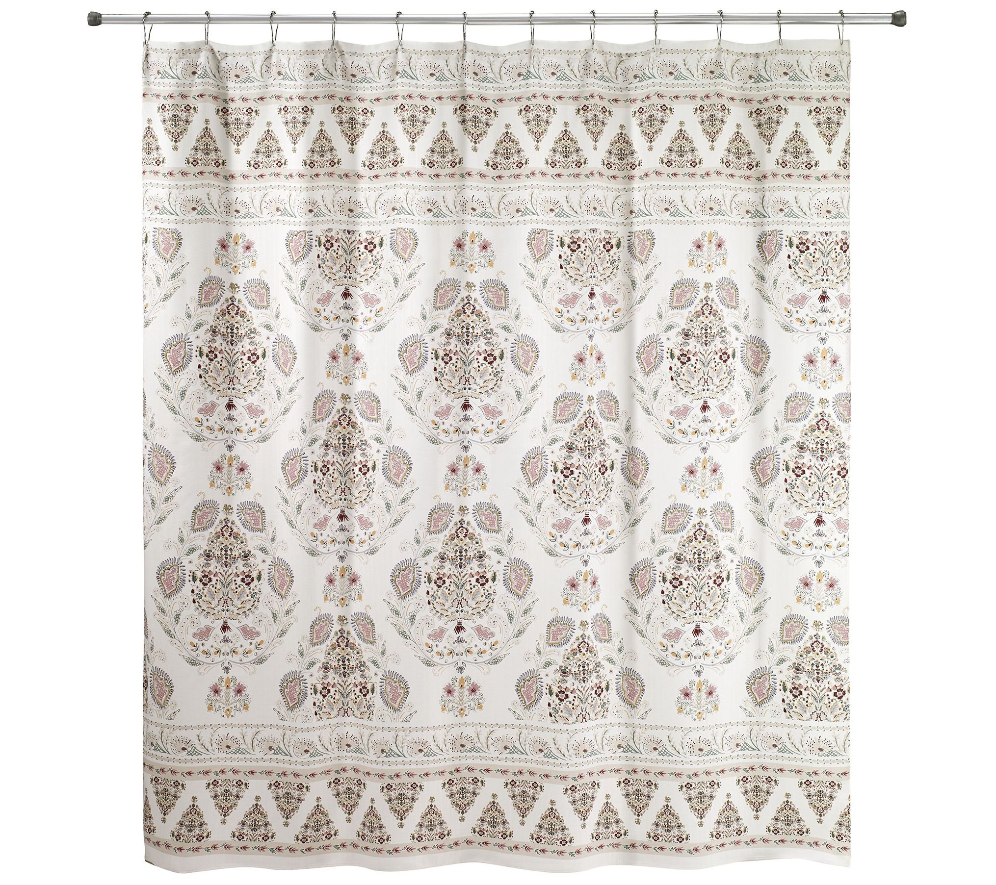 Avanti Linens Elenora Shower Curtain Qvc Com