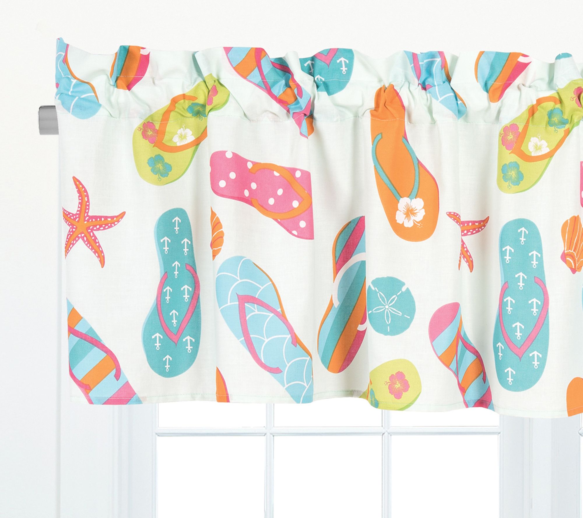 C&F Home Flip Flop Life Valance Set of 2
