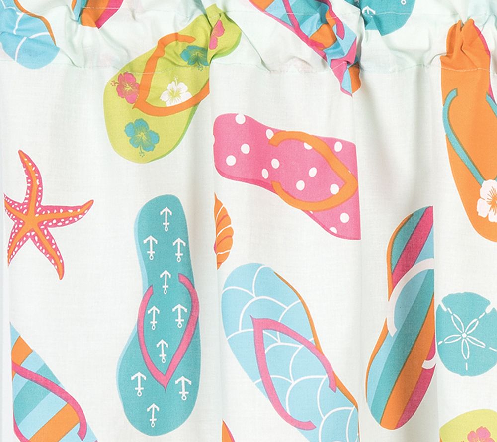 C&F Home Flip Flop Life Valance Set of 2
