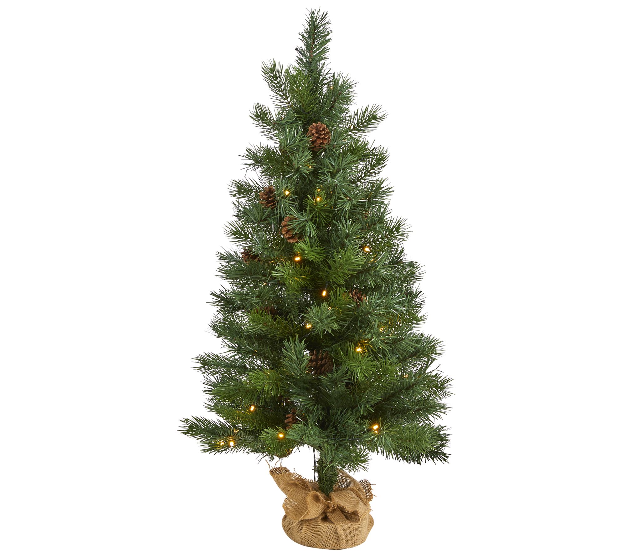 3' Prelit Fraser Natural Look Christmas Tree byNearly Natural