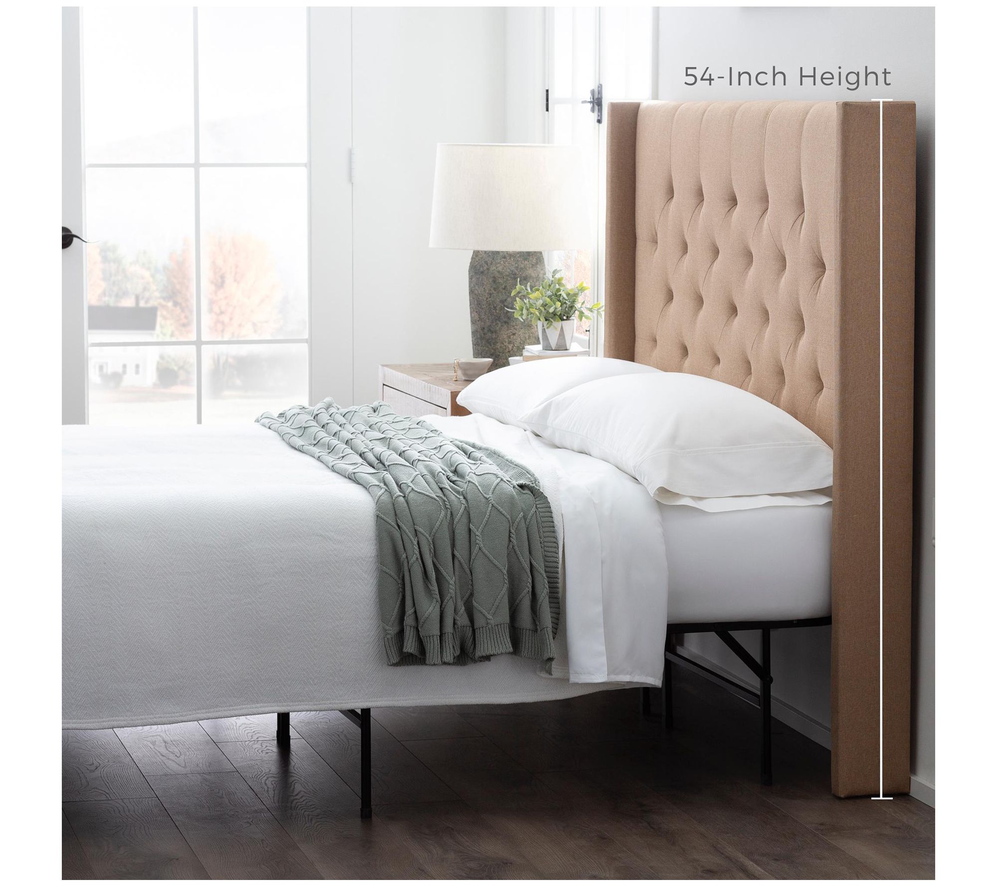 Eva Wingback Upholstered Twin/Twin XL Headboard