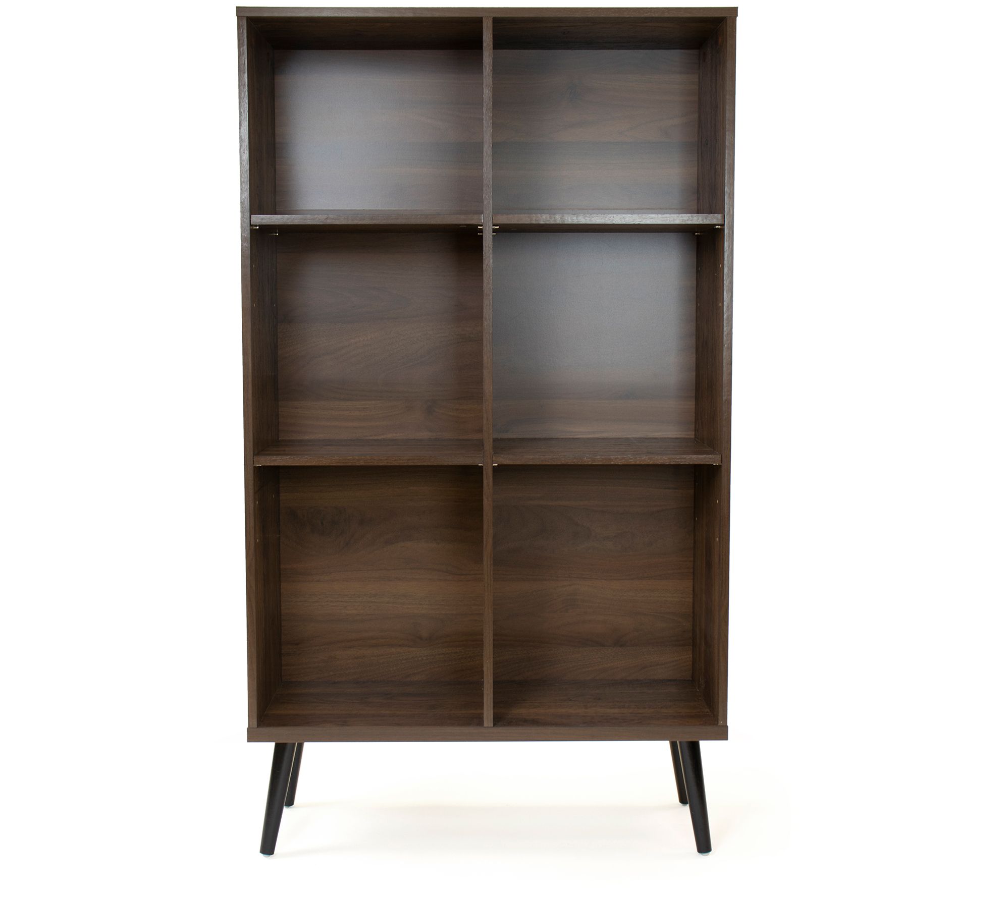 Humble Crew book case adjustable shelves black - QVC.com