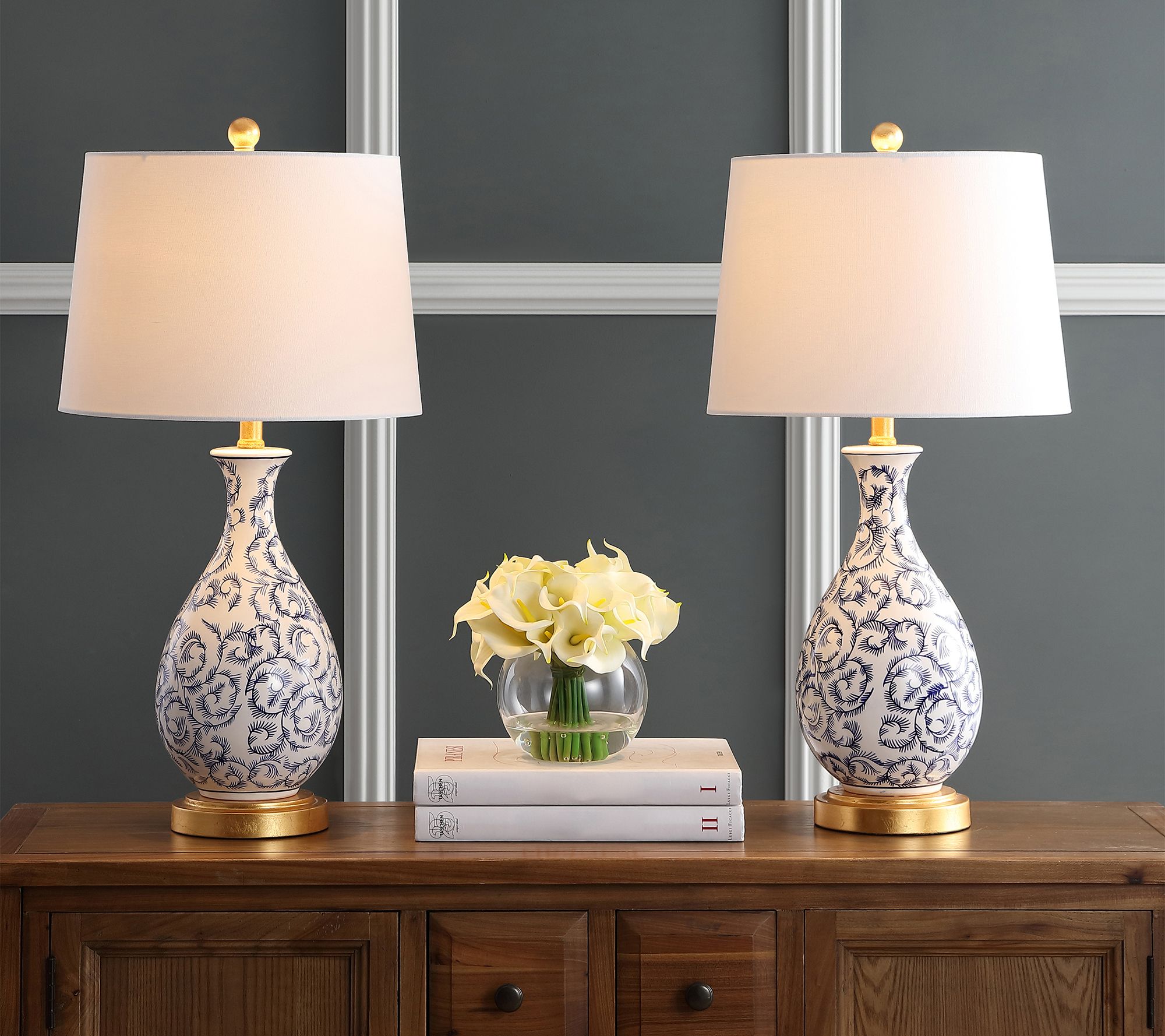 Safavieh Set of 2 Avi Table Lamps - QVC.com