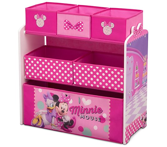 Disney Minnie Mouse 6-Bin Design and Store ToyOrganizer