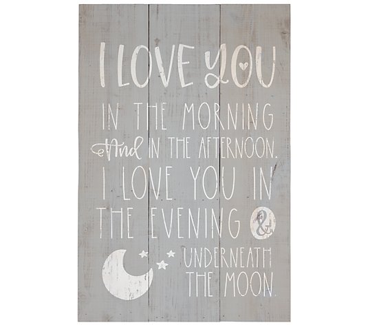 I Love You Rustic Pallet By Sincere Surroundings