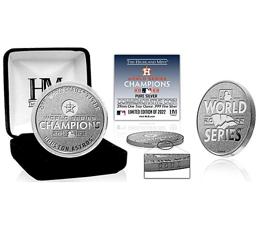 Highland Mint Astros 2022 World Series Silver Coins