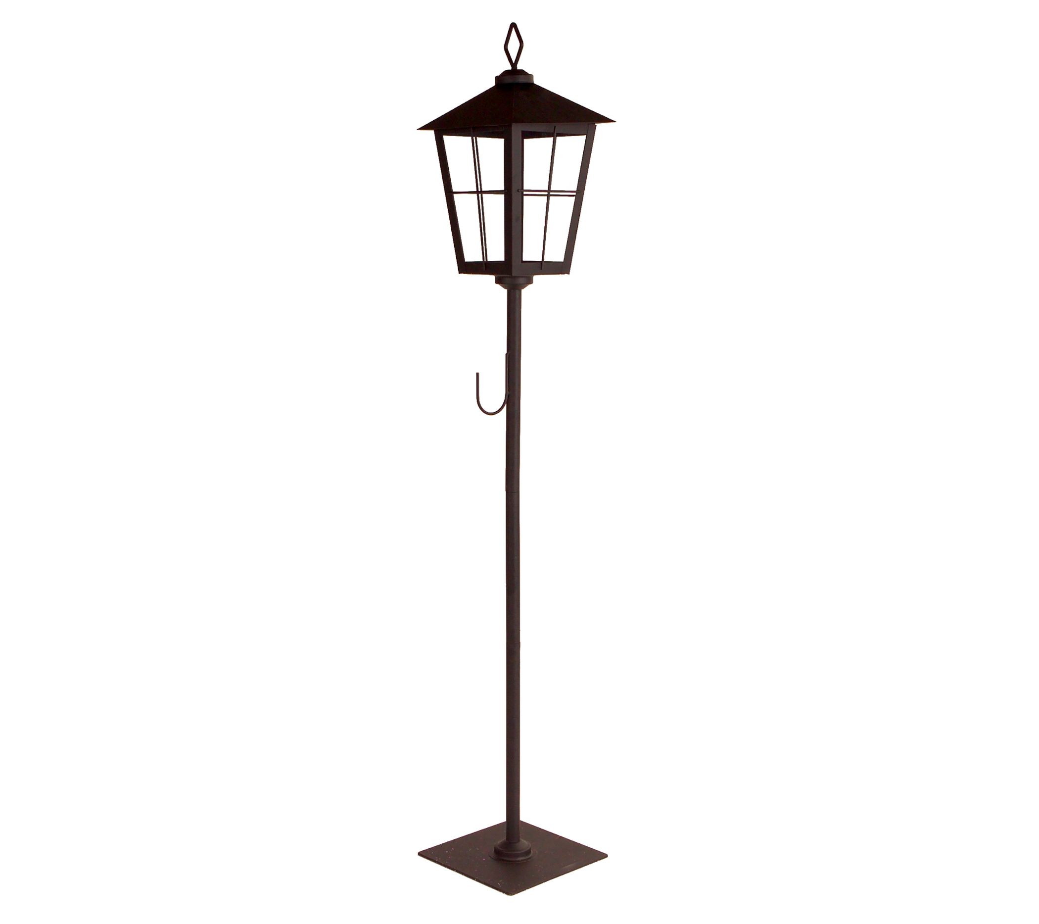 Melrose International Metal Lantern with Wreath Holder