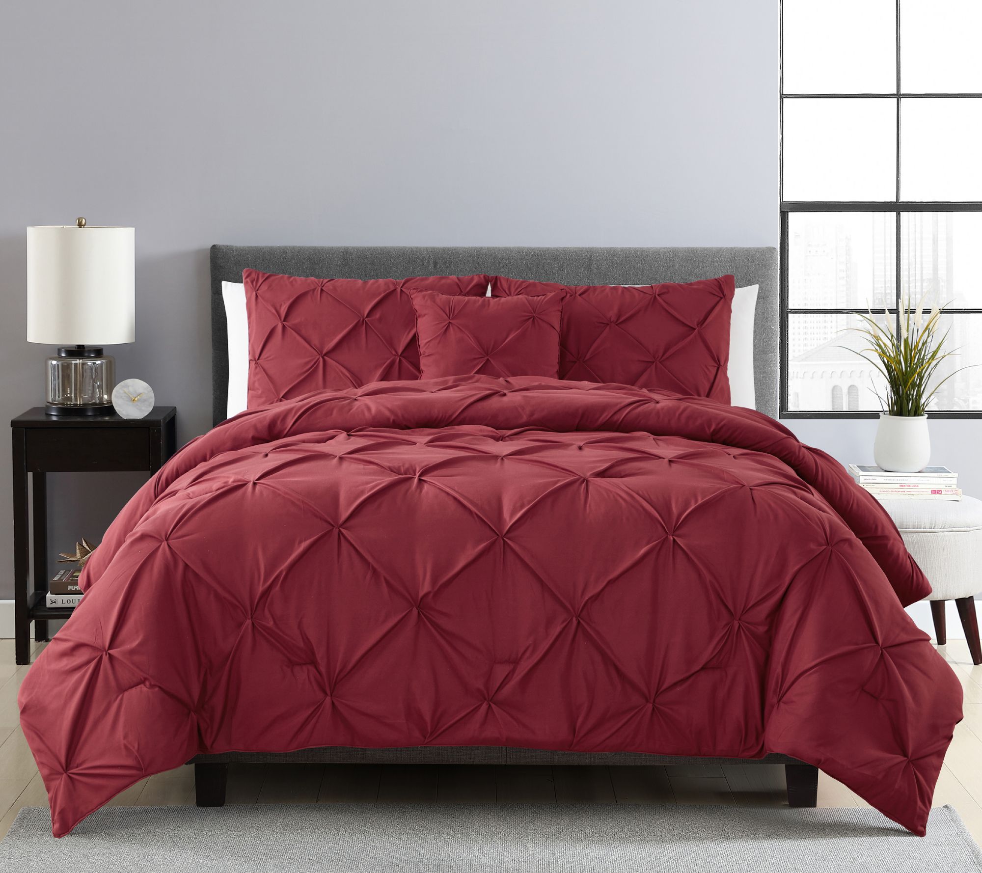 VCNY Carmen Pintuck Comforter Set, Queen