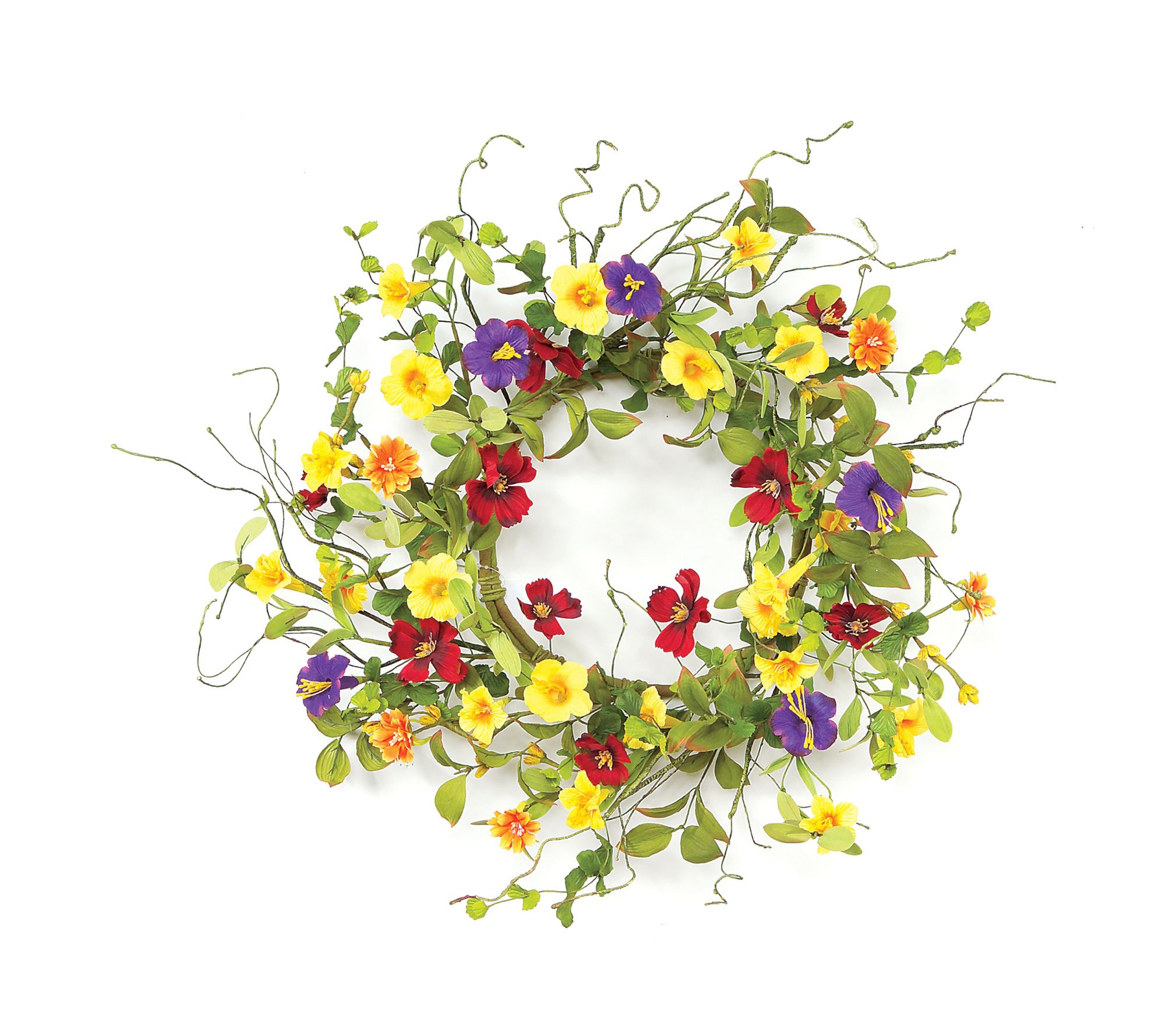 Melrose Summer Garden Floral Wreath 20''D