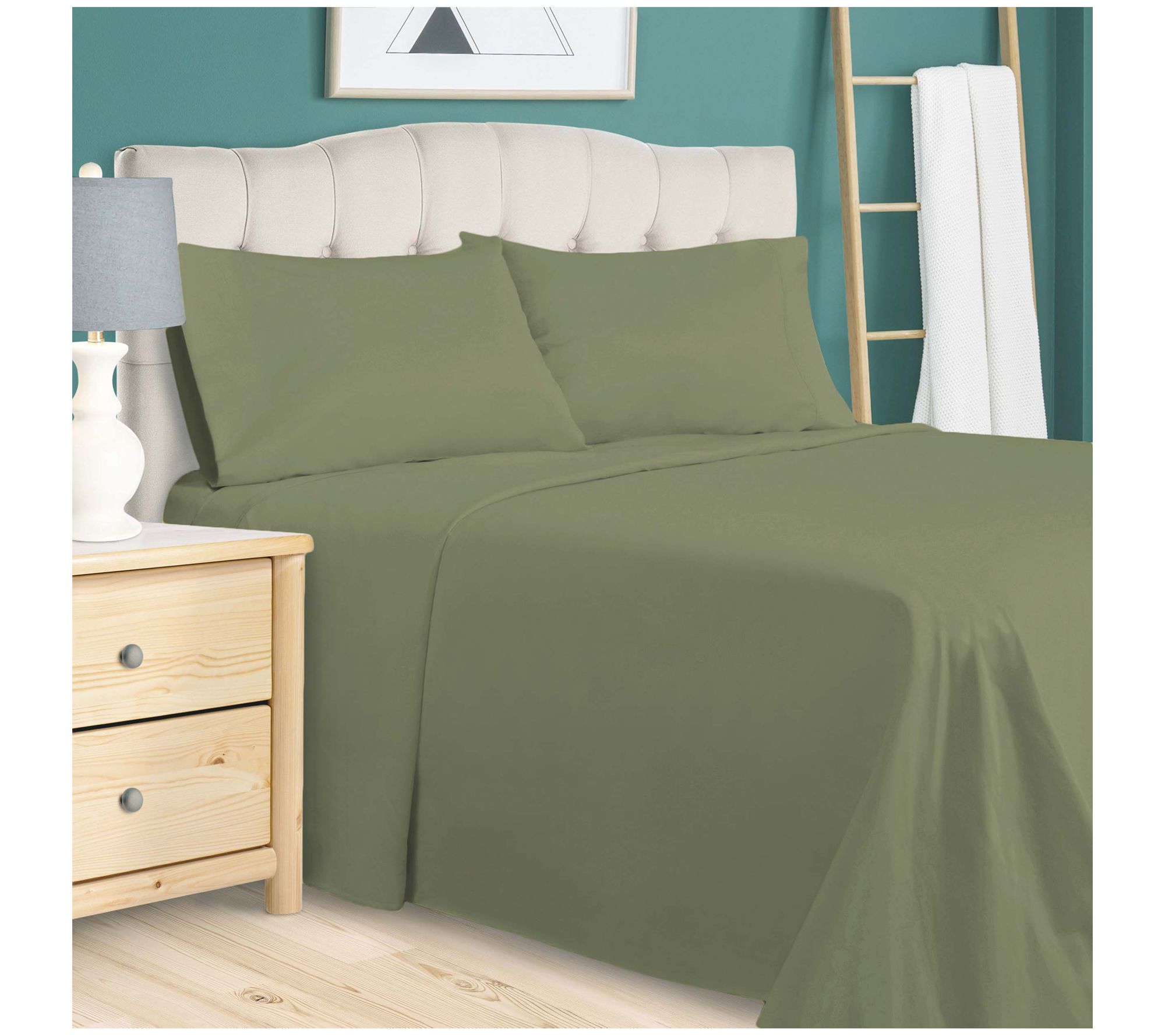 Superior Egyptian Cotton Solid 800-TC Sheet Set - Full