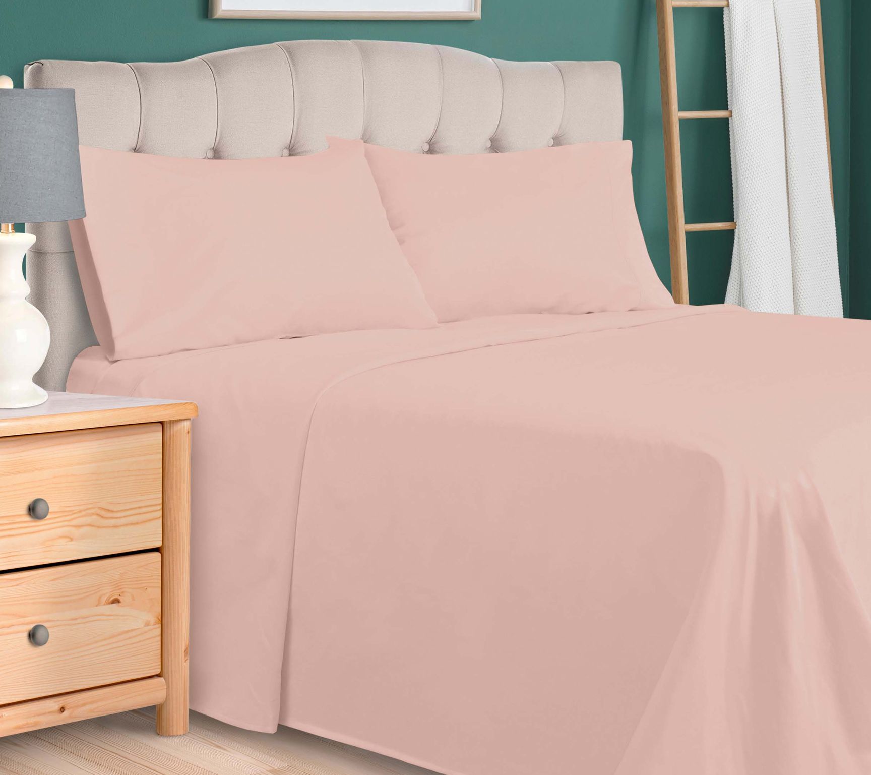 Superior Egypti an Cotton Solid 800-TC Sheet S et-  Full