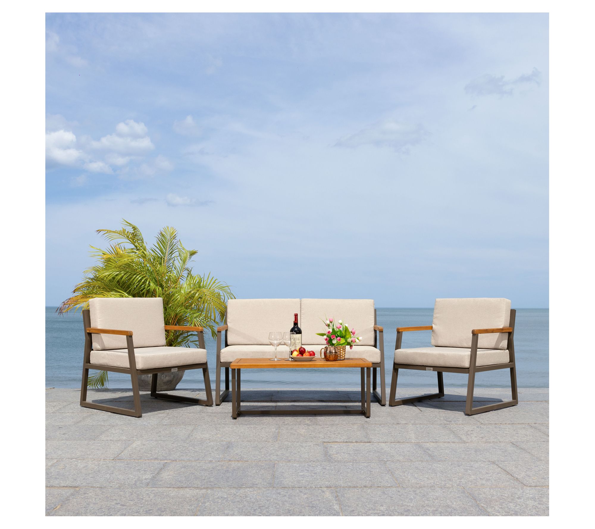 Safavieh Randolph 4 Piece Living Set