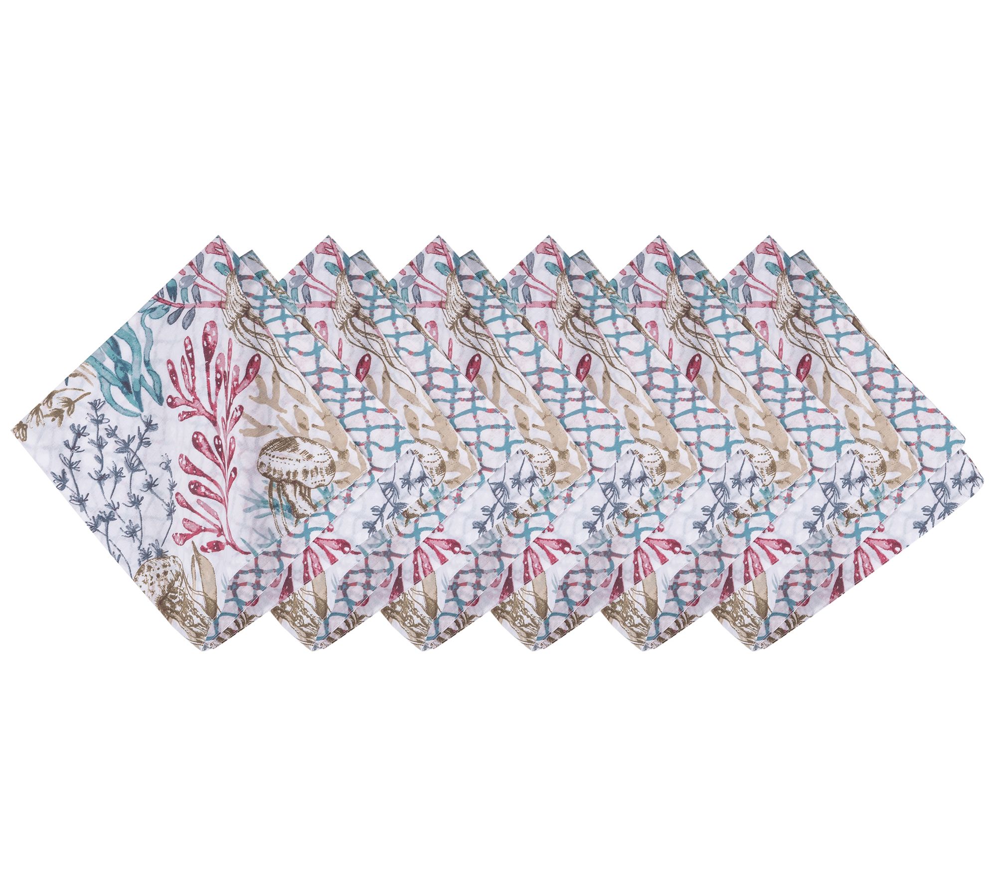 Solid Coral Reef Napkin (Set Of 6) | Oriental Trading