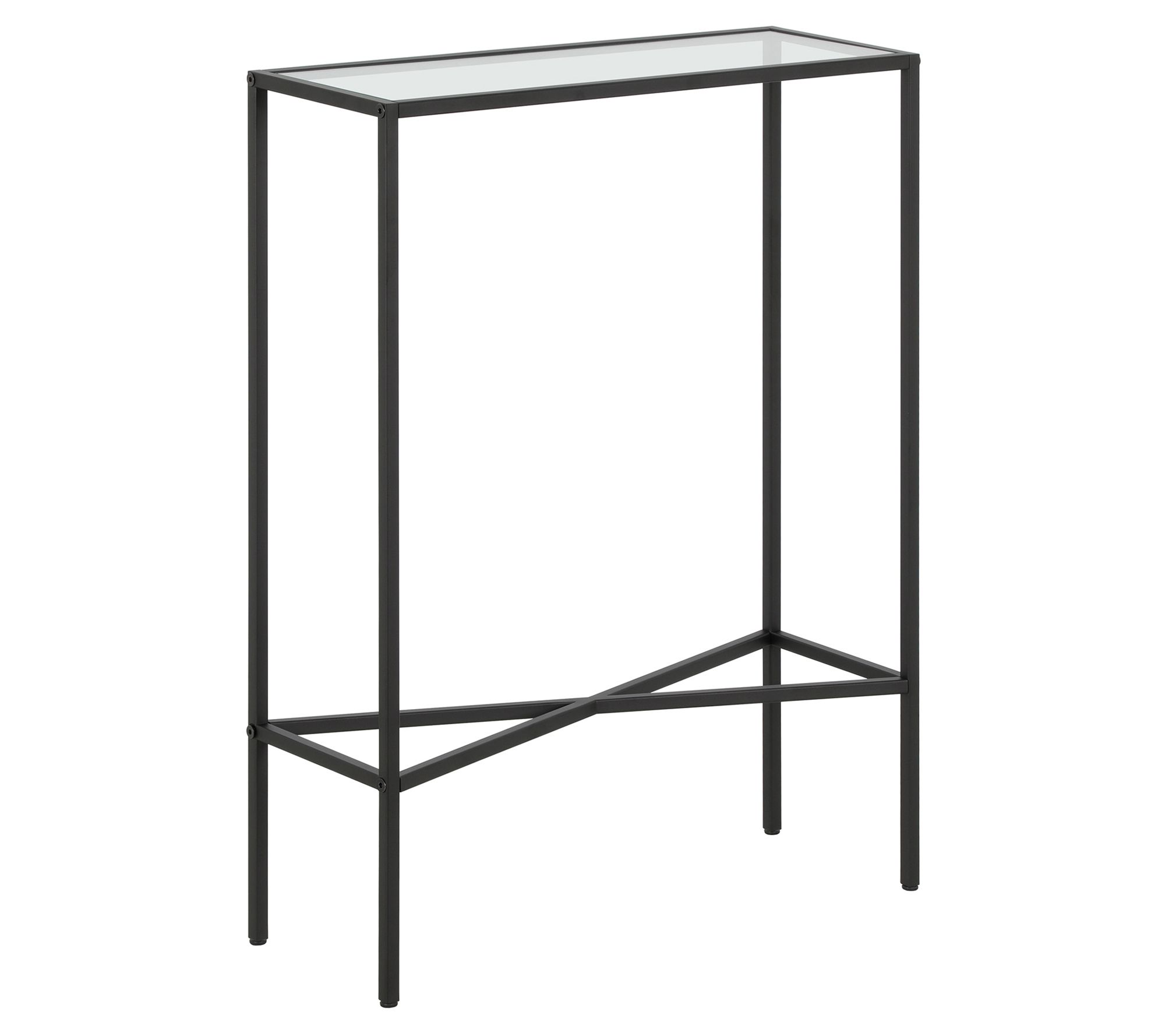 Hudson & Canal Henley 22" Wide Black Console Table