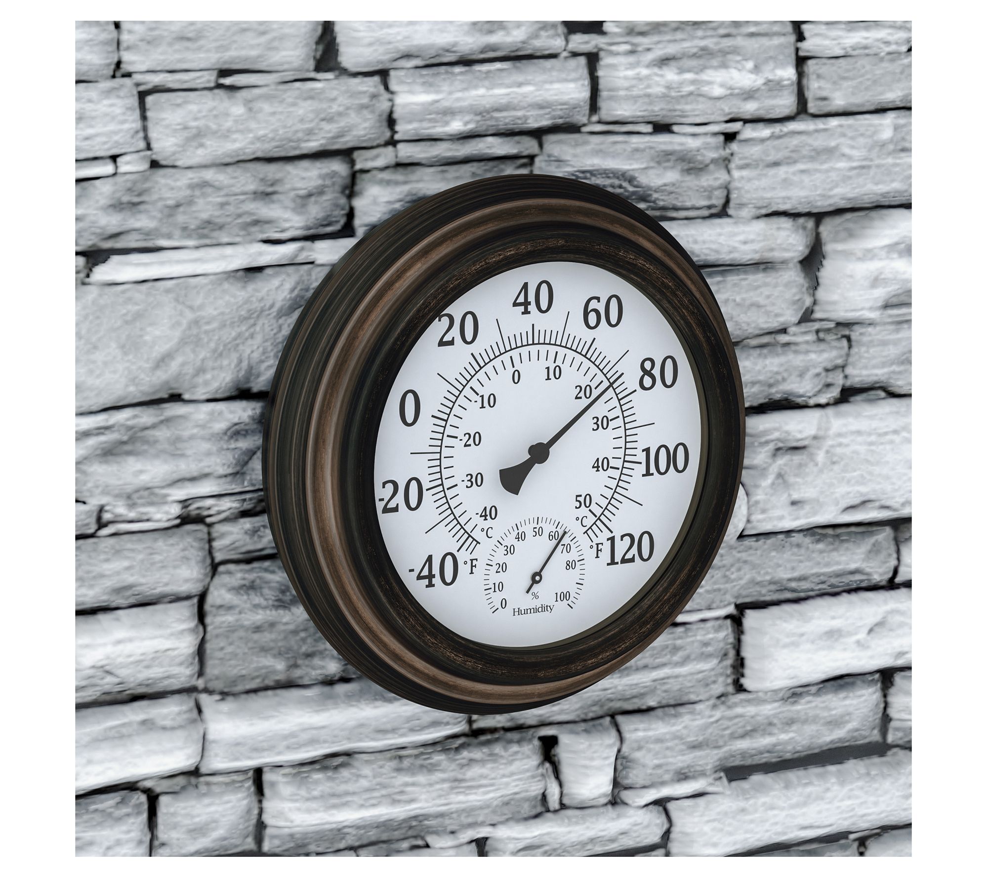 Pure Garden 8" Indoor/Outdoor Wall Thermometer