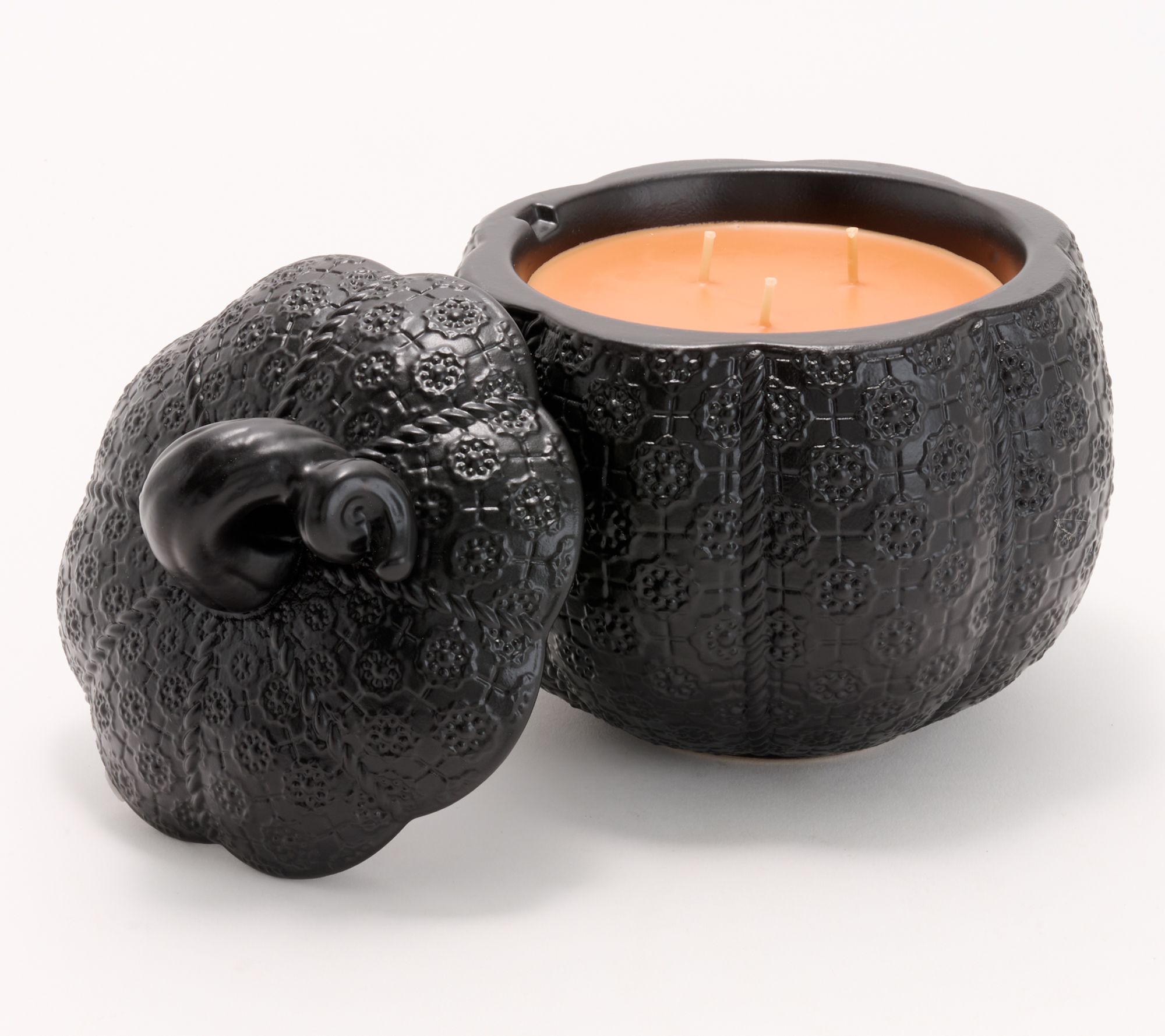 HomeWorx by Slatkin + Co. 14oz Hob Nail Pumpkin Candle- Golden Harvest