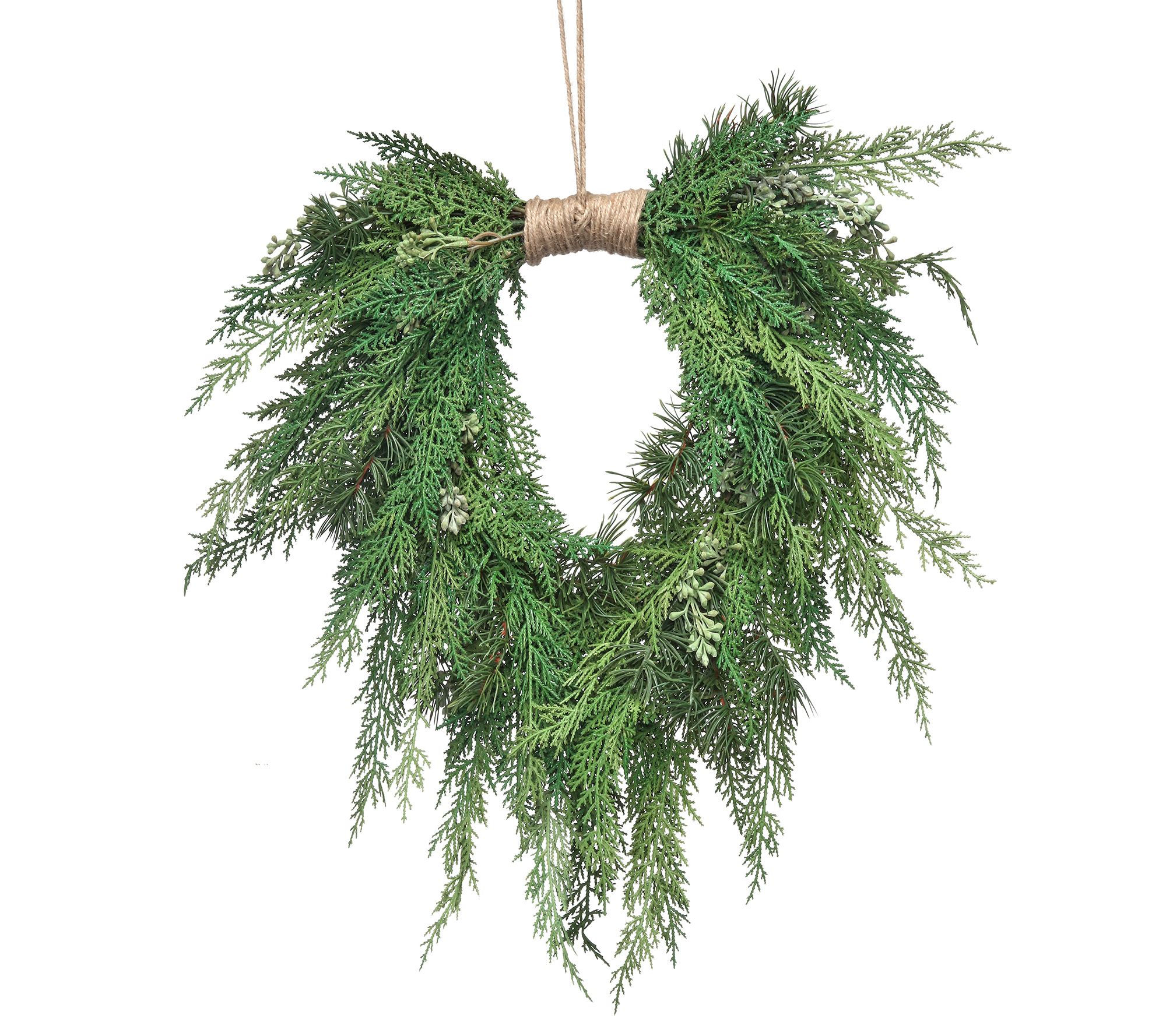 22" Cedar Heart Shape Hanging by Valerie