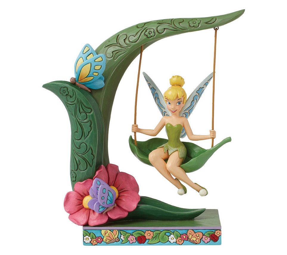 Jim Shore Disney Traditions Tink Spring Swing Figurine 9in H