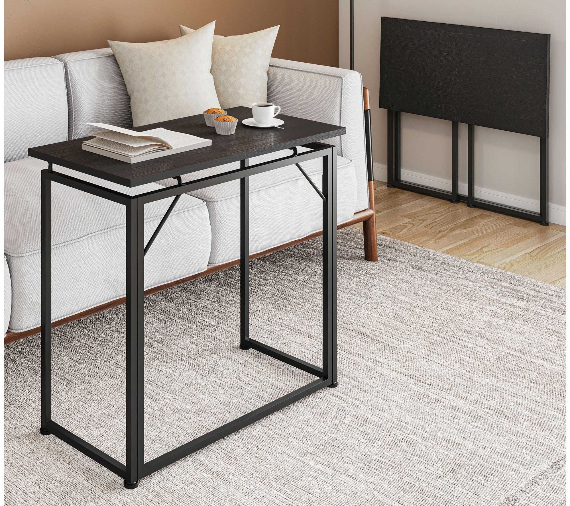 Techni Mobili 31.5" No Assembly Folding Desk for Small Spaces