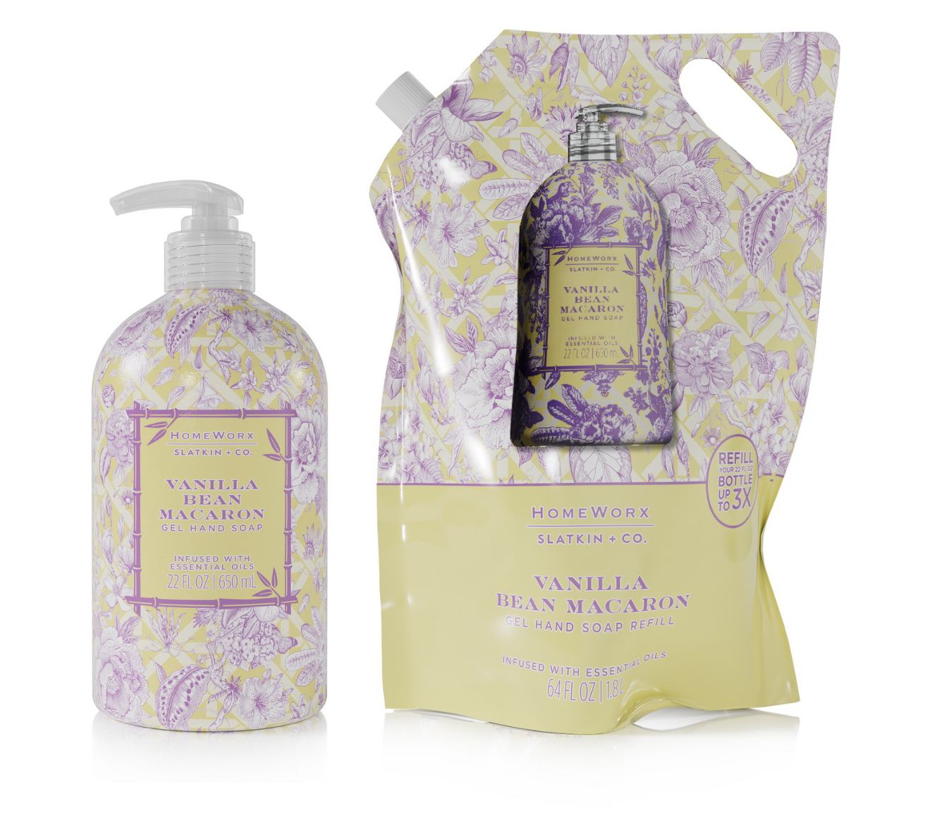 HomeWorx by Slatkin + Co. 22oz Hand Soap + 64oz Refill Bag