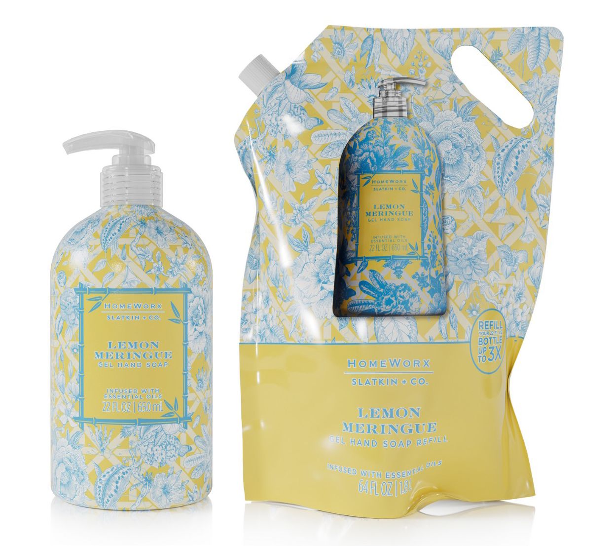 HomeWorx by Slatkin + Co. 22oz Hand Soap + 64oz Refill Bag