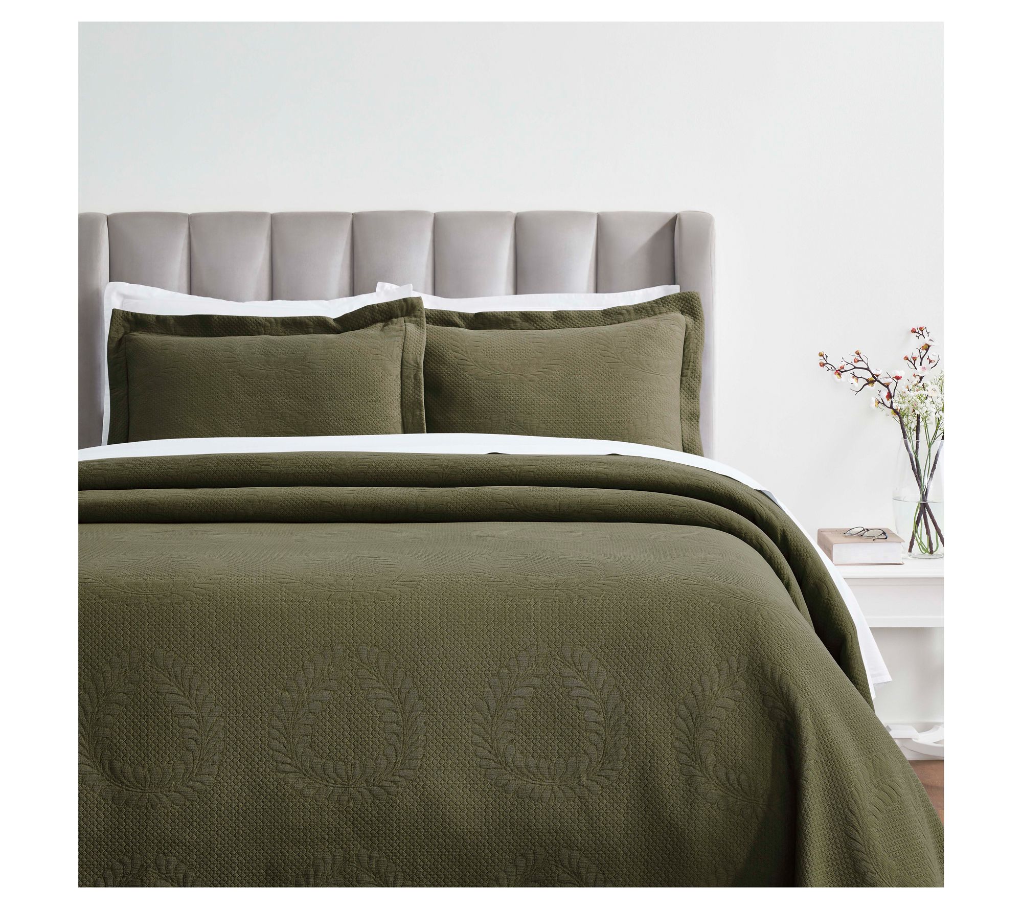 Superior Peploi Cotton Bedspread and Sham Set,Queen