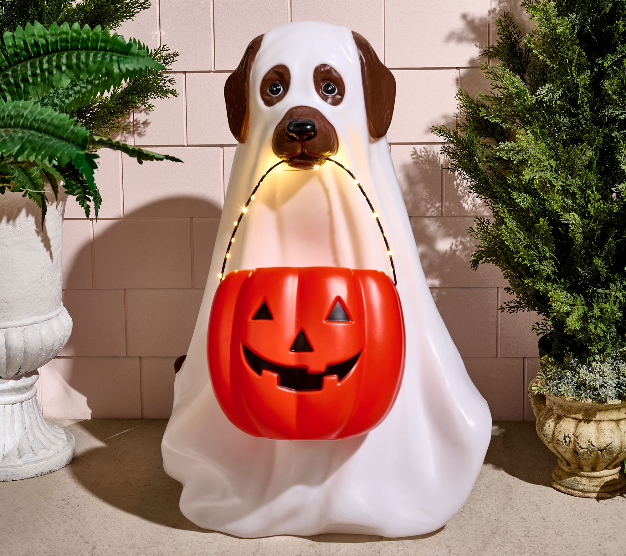 "As Is" Bethlehem Lights 28" Illuminated Halloween Dog