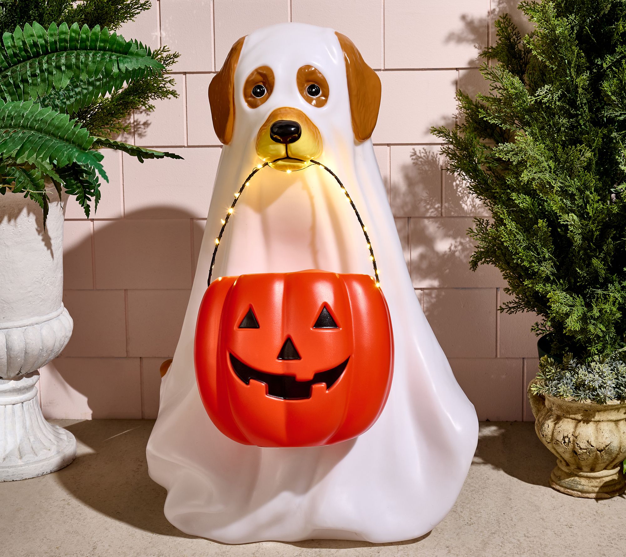 "As Is" Bethlehem Lights 28" Illuminated Halloween Dog