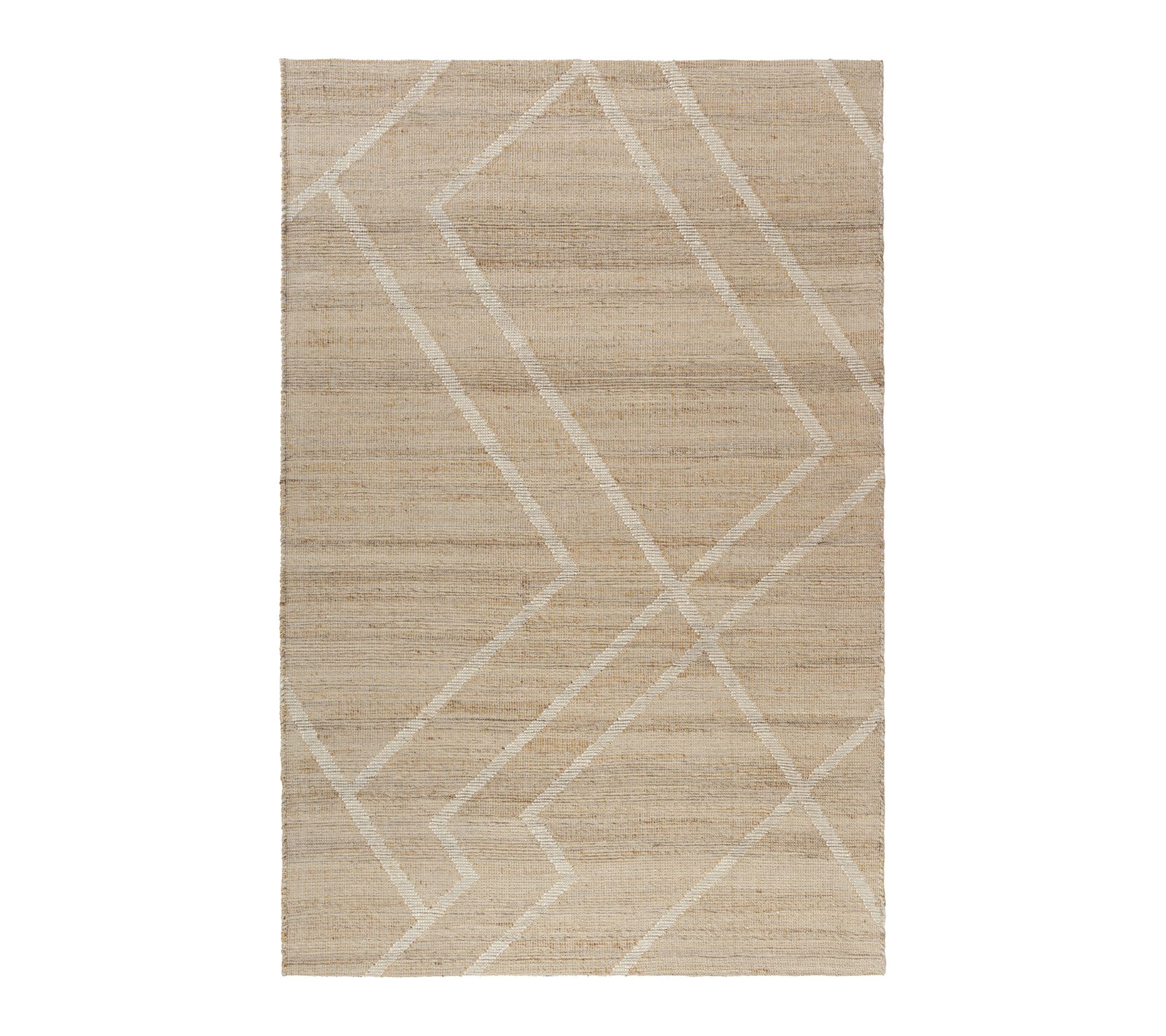 Ox Bay Modern Green/Natural Geometric Indoor Rug, 7'9" x 9'9"